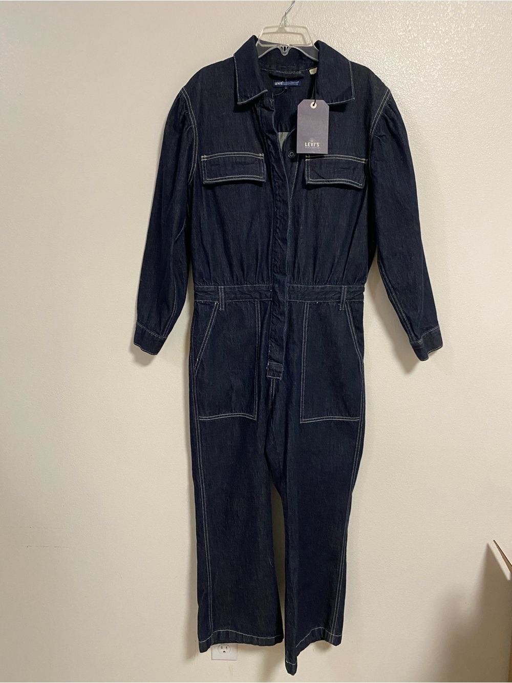 Levi’s Jumpsuit Women Size Small Dark Wash Flight Denim Jumpsuit Denim Jumpsuit